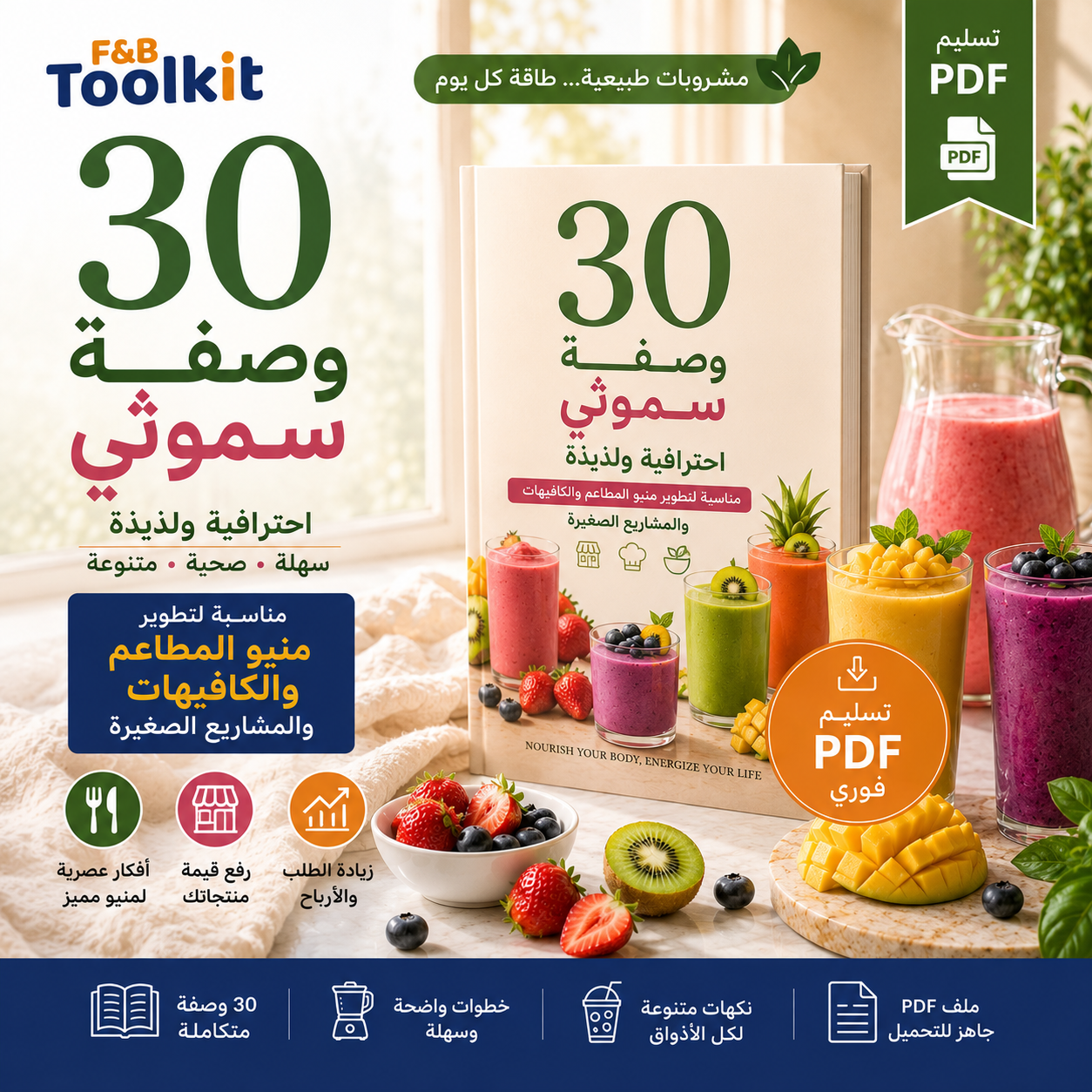 وصفات السموثي الاحترافية - أكثر من 55 وصفة